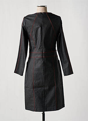 Robe mi-longue manches longues manches longues noir MERI & ESCA femme
