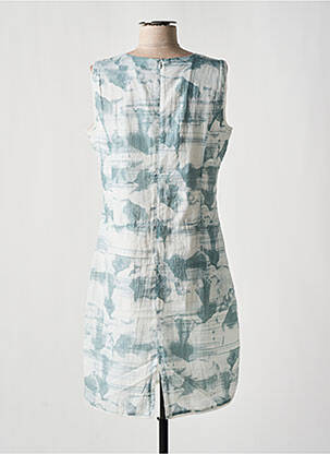 Robe mi-longue imprimé fantaisie sans manche gris MERI & ESCA femme