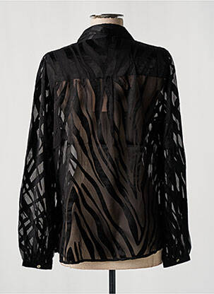 Chemisier coupe cintrée manches longues noir ESQUALO femme