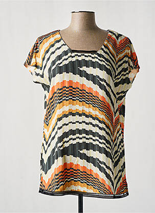 T-shirt coupe droite manches courtes orange MERI & ESCA femme