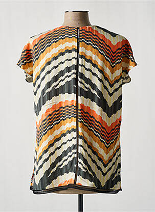 T-shirt coupe droite manches courtes orange MERI & ESCA femme
