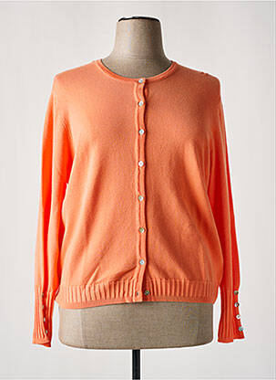 Gilet manches longues stretch orange MARBLE femme