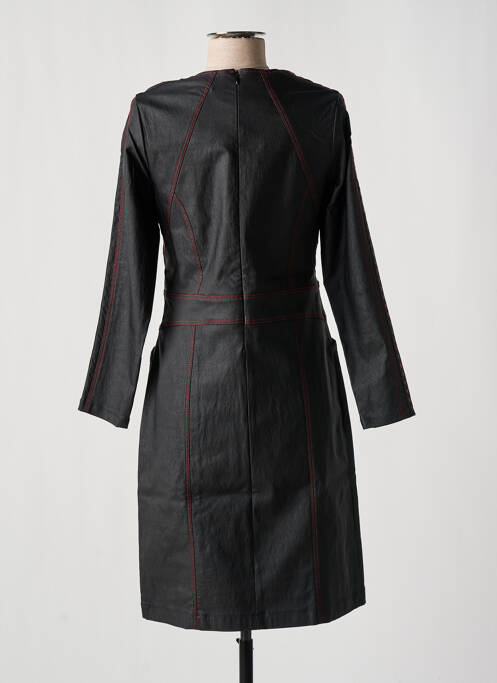 Robe mi-longue manches longues manches longues noir MERI & ESCA femme