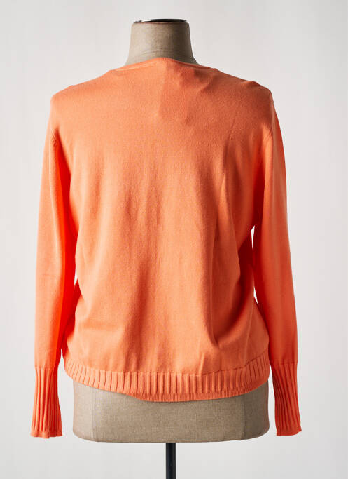 Gilet manches longues orange MARBLE femme