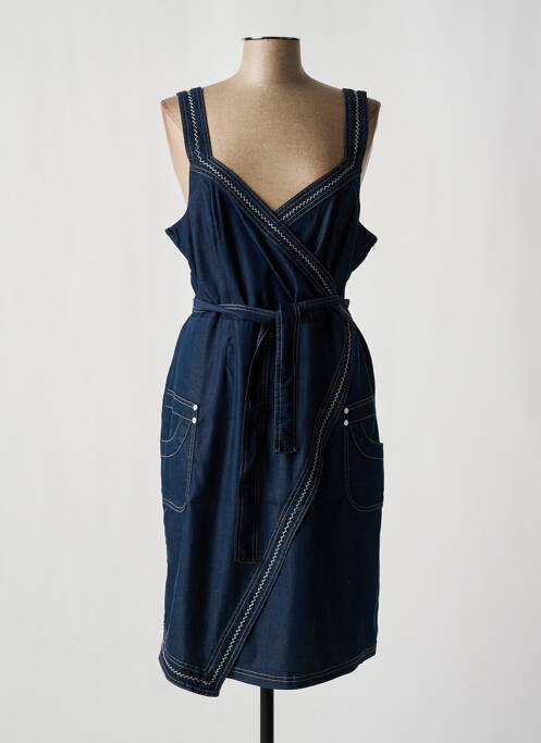 Robe mi-longue bleu EVA KAYAN pour femme