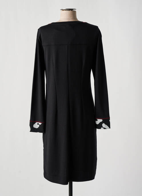 Robe mi-longue noir DOLCEZZA pour femme