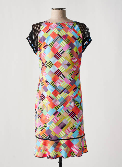 Robe mi-longue orange OLIVIER PHILIPS pour femme