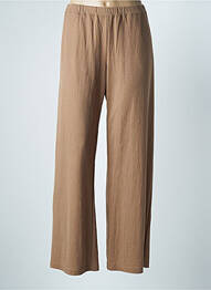 Pantalon large poches taille normale marron PAOLA BURANI femme