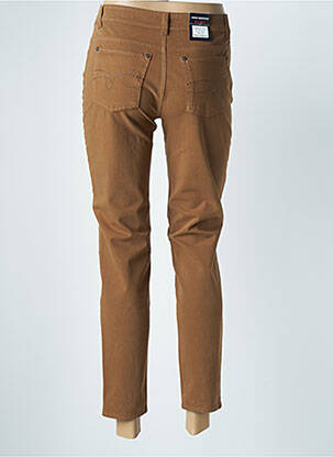 Jeans coupe slim stretch taille normale marron ANNA MONTANA femme
