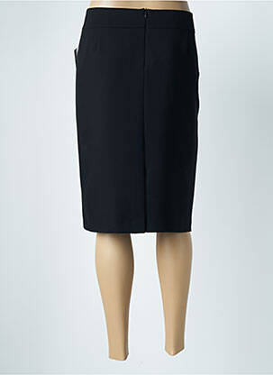 Jupe mi-longue coupe droite noir FRANK WALDER femme