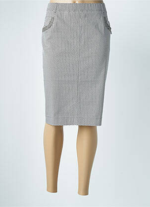 Jupe mi-longue taille haute vert FRANK WALDER femme