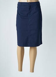 Jupe mi-longue coupe droite bleu JENSEN femme