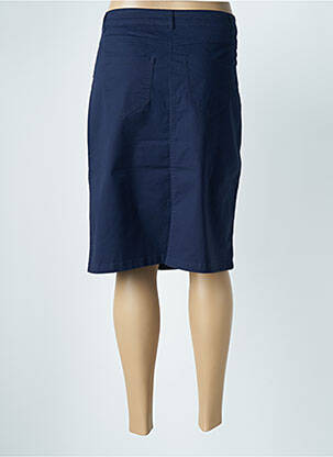 Jupe mi-longue stretch bleu JENSEN femme