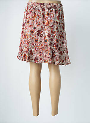 Jupe courte coupe évasée marron ESQUALO femme
