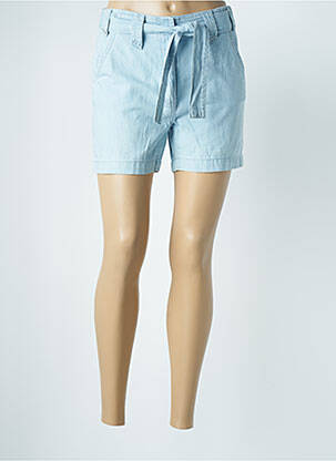 Short taille à pinces taille haute bleu JULIE GUERLANDE femme