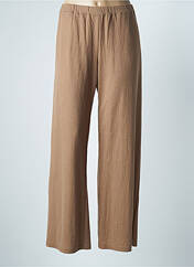 Pantalon large marron PAOLA BURANI pour femme seconde vue