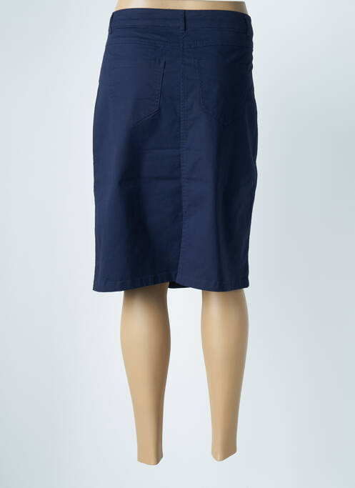 Jupe mi-longue bleu JENSEN pour femme