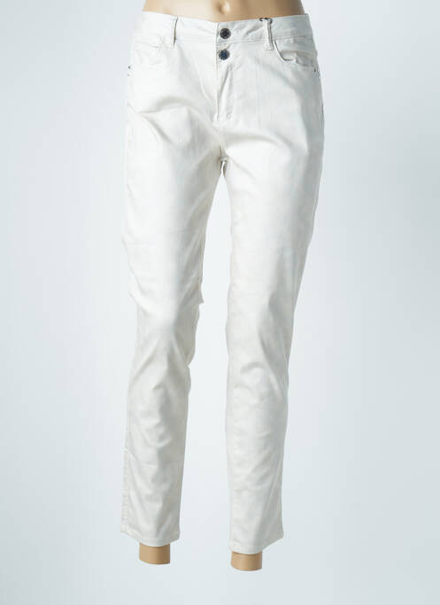 Pantalon 7/8 beige EVA KAYAN pour femme