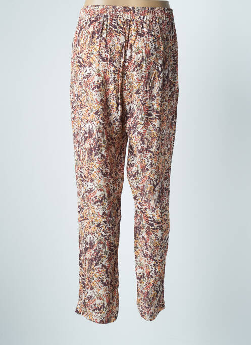 Pantalon droit beige JULIE GUERLANDE pour femme