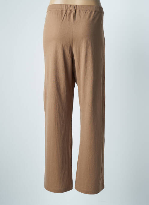Pantalon large marron PAOLA BURANI pour femme