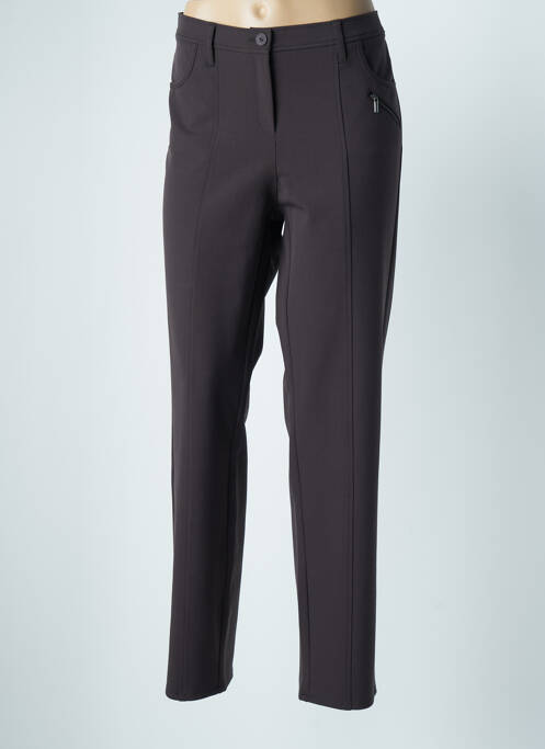 Pantalon slim marron FRANK WALDER pour femme