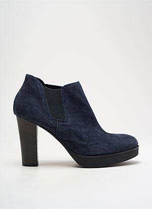 Bottines/boots nubuck talon de 7 à 9cm bleu DONNA PIU femme