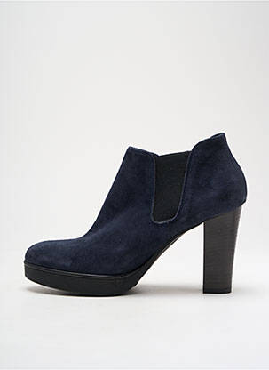 Bottines/boots nubuck talon de 7 à 9cm bleu DONNA PIU femme