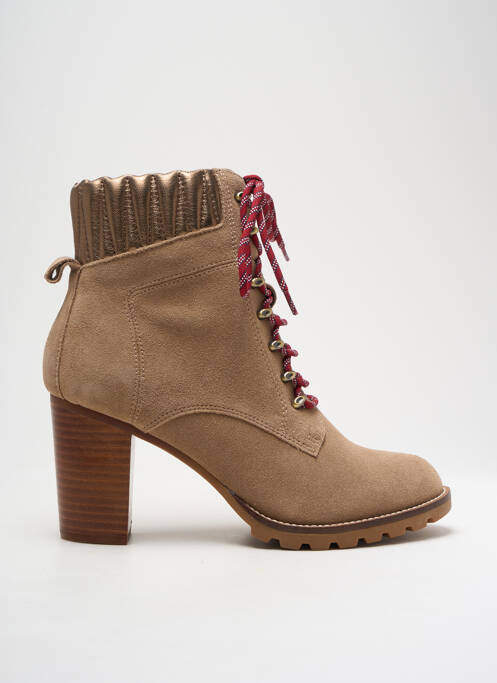 Bottines/Boots beige TOMMY HILFIGER pour femme