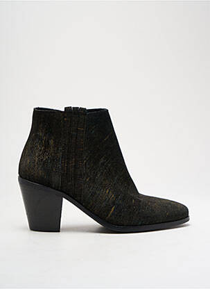 Bottines/boots bout pointu talon de 4 à 6cm noir REGARD femme