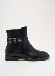Bottines/boots matière lisse talon bas noir TOMMY HILFIGER fille
