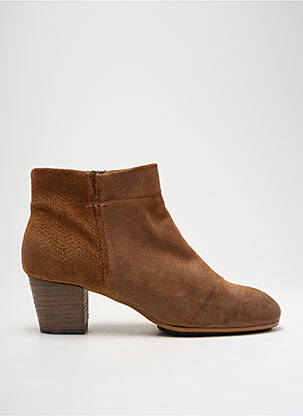Bottines/boots cubain talon de 4 à 6cm marron PALLADIUM femme