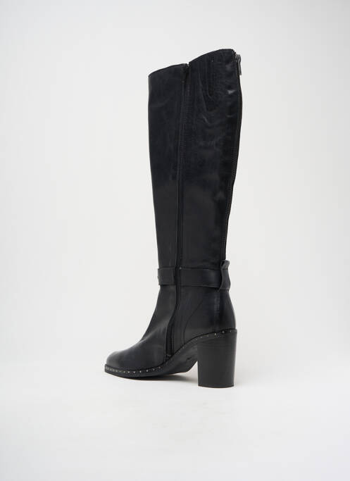 Bottes matière lisse talon de 7 à 9cm noir PHILIPPE MORVAN femme