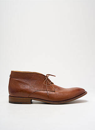 Bottines/boots semelle extérieure cuir talon bas marron PARADIGMA homme