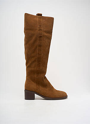 Bottes nubuck talon de 4 à 6cm marron GABOR femme
