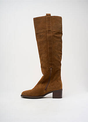 Bottes nubuck talon de 4 à 6cm marron GABOR femme