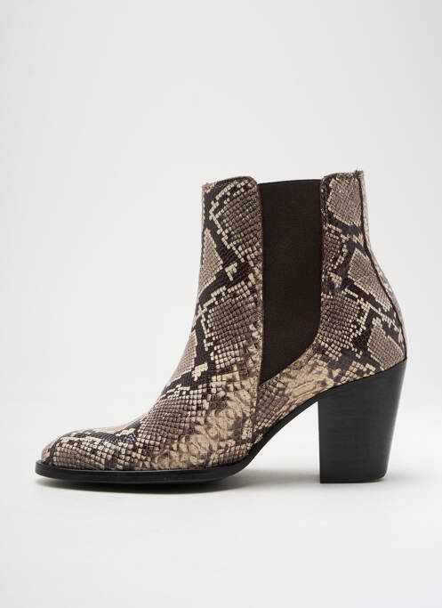 Bottines/Boots beige REQINS pour femme