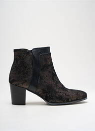 Bottines/boots matière lisse talon de 4 à 6cm noir MYMA femme