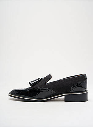 Mocassins matière lisse talon plat jusqu'à 3cm noir PERTINI femme