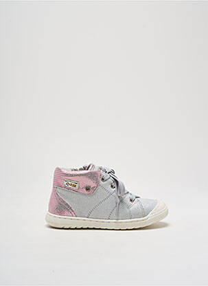 Baskets impression bout rond rose PALLADIUM fille