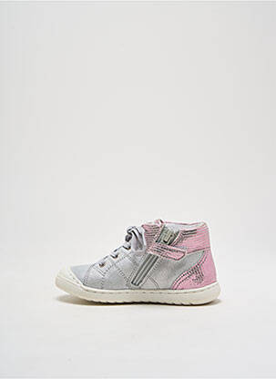 Baskets impression bout rond rose PALLADIUM fille