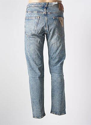 Jeans coupe droite fermeture zippée sous rabat boutonné bleu JACK & JONES homme