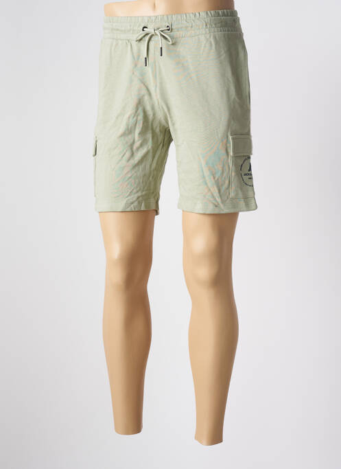 Short multipoches taille normale vert JACK & JONES homme