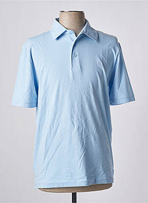Polo tissage jersey manches courtes bleu JACK & JONES homme