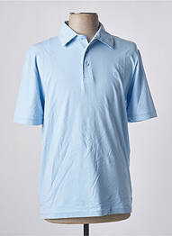 Polo tissage jersey manches courtes bleu JACK & JONES homme