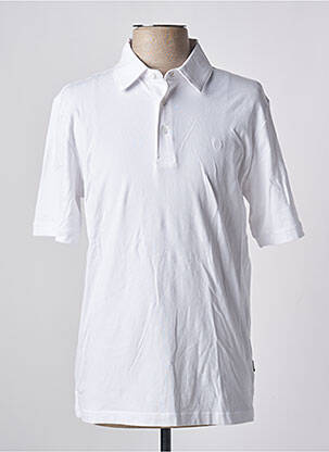 Polo tissage jersey manches courtes blanc JACK & JONES homme