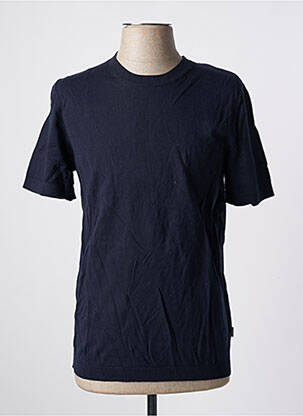 T-shirt stretch manches courtes bleu JACK & JONES homme