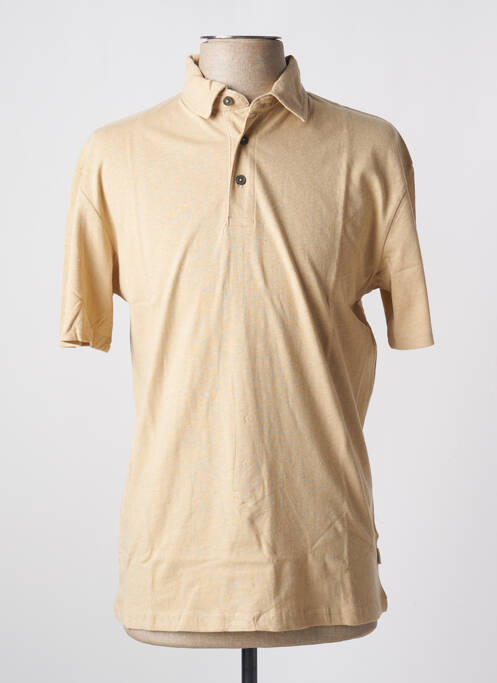 Polo tissage jersey manches courtes beige JACK & JONES homme