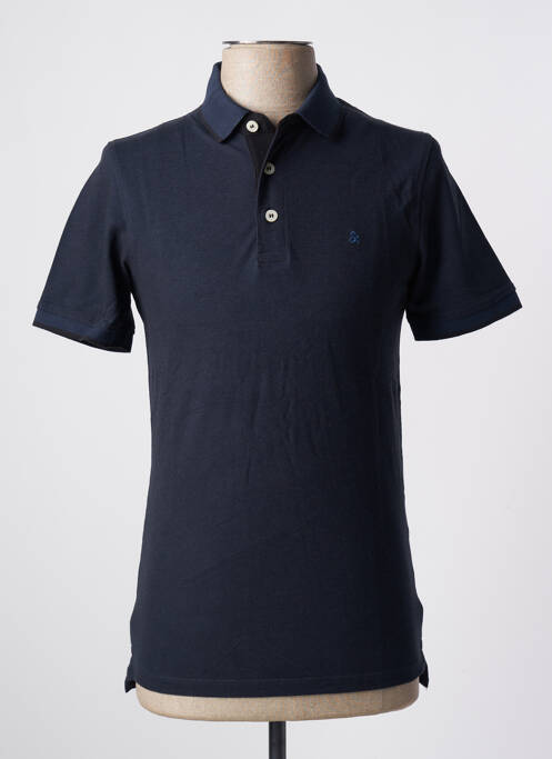 Polo stretch manches courtes bleu JACK & JONES homme