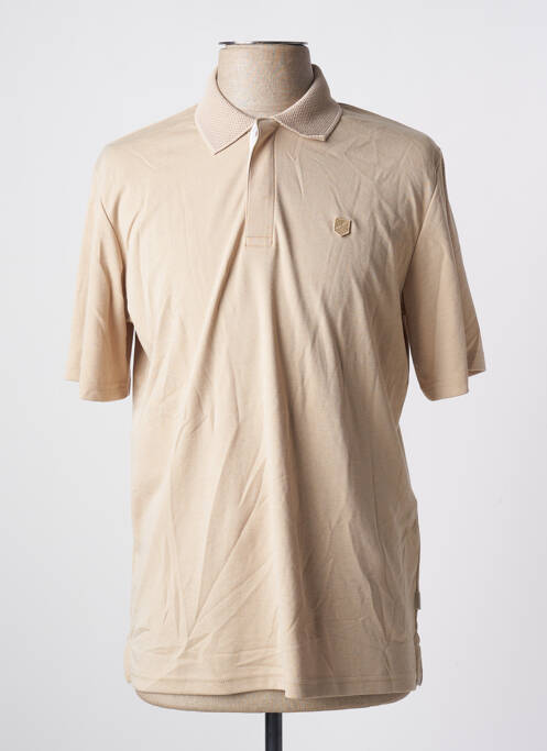 Polo tissage jersey manches courtes beige JACK & JONES homme