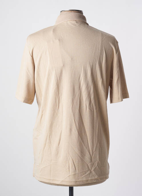 Polo tissage jersey manches courtes beige JACK & JONES homme